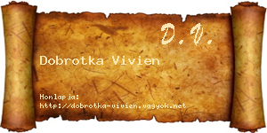 Dobrotka Vivien névjegykártya