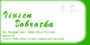 vivien dobrotka business card